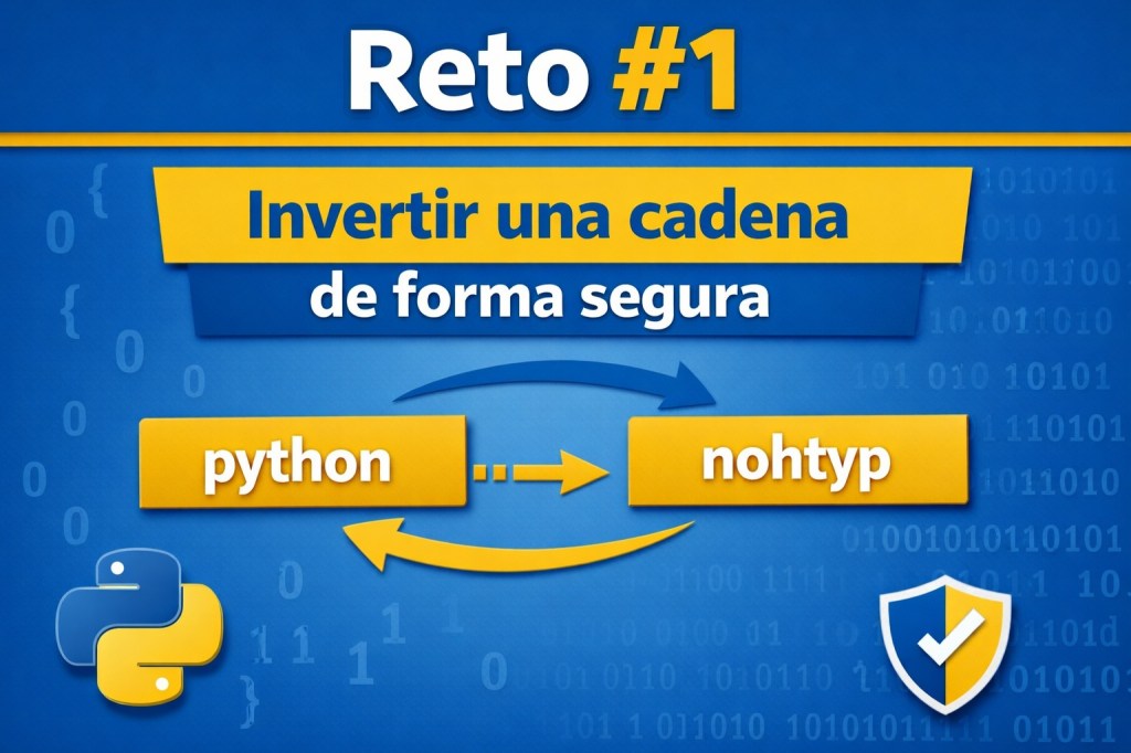Python Reto #1 Invertir una cadena