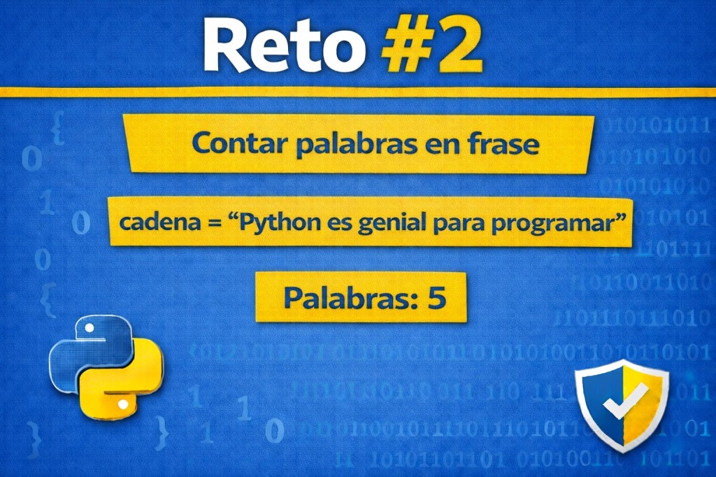 Python Reto #2 Contar palabras en frase