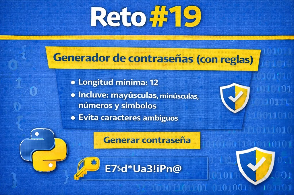 Reto #19 Generador de contraseñas (con reglas)